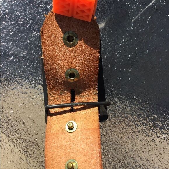 Philmont Cimarron N. M. Tooled Western Style Belt Brass Belt Buckle Size 34 - Picture 8 of 10